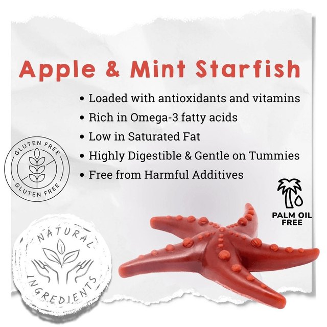 Apple & Mint Starfish for dogs