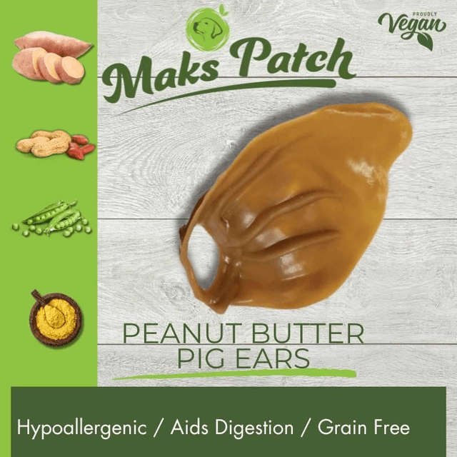 Peanut Butter Veggie Pig Ear